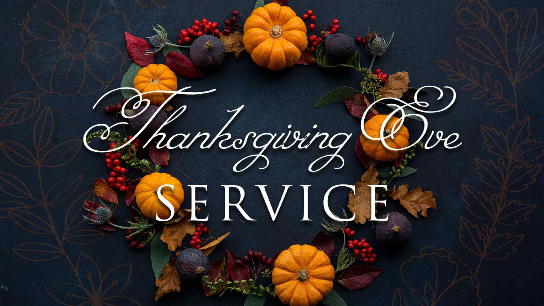 Thanksgiving Eve Service invitation